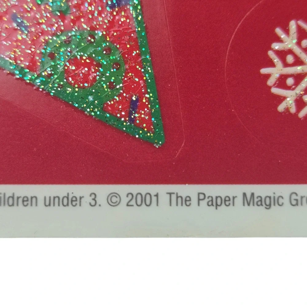 Lot of 9 Color Clings Christmas Window Decorations Reusable Vtg 2000s READ